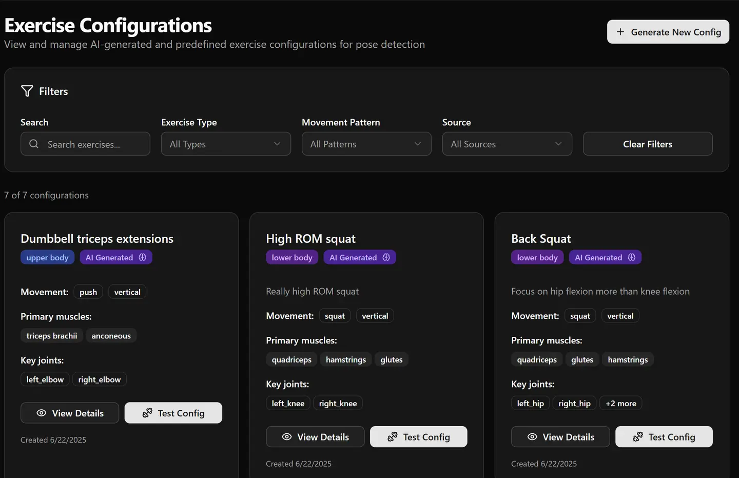 configurations