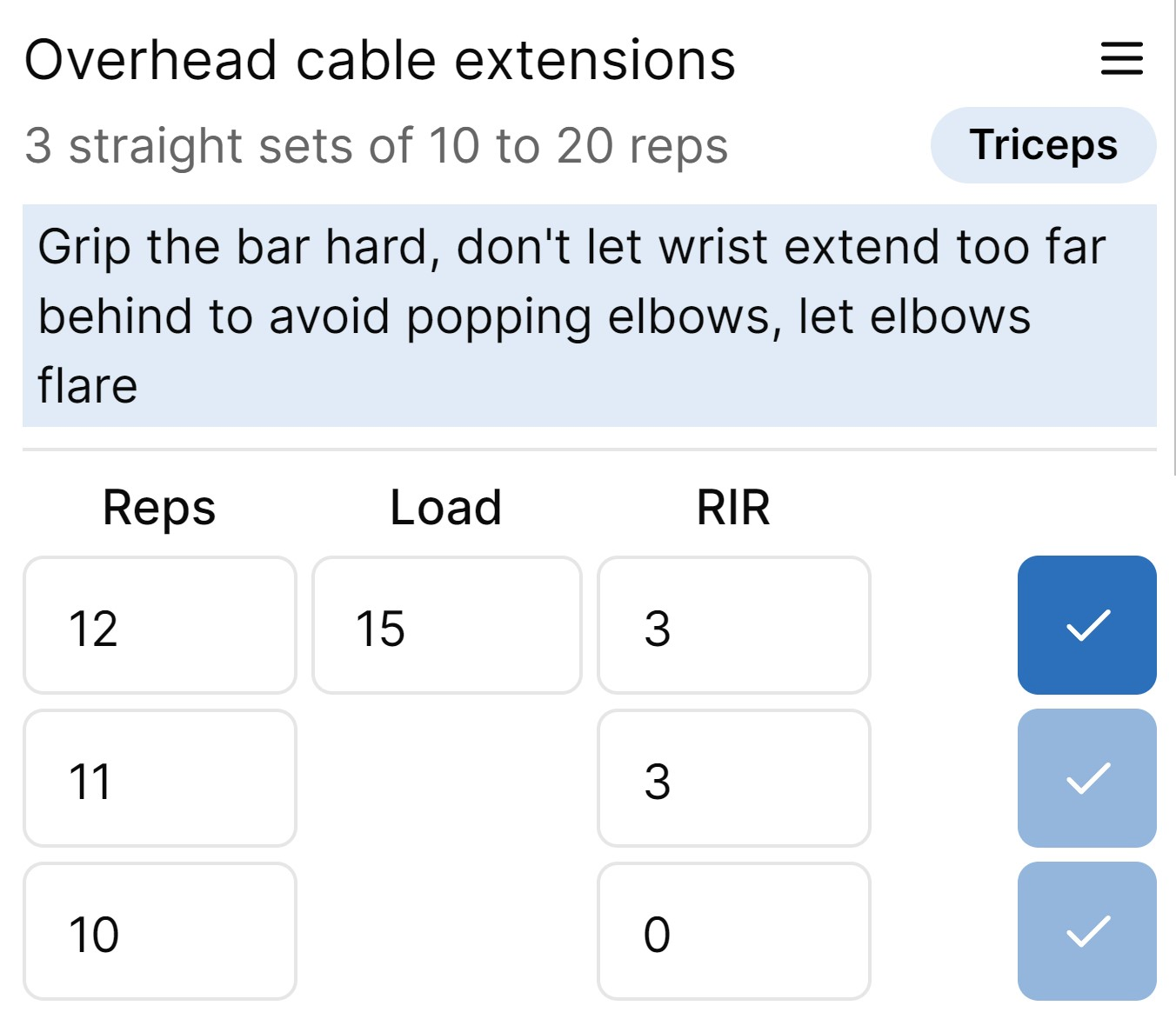 Workout Exercise